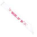 Bride To Be Writting White Sash W Star Decor Hens Night Wedding Shower