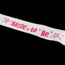 Bride To Be Writting White Sash W Star Decor Hens Night Wedding Shower