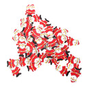 50 Pieces Wood Christmas Decor Santa Claus Ornaments Hanging Pendant Gift