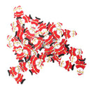50 Pieces Wood Christmas Decor Santa Claus Ornaments Hanging Pendant Gift