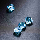 150pcs Plastic Crystal Ornament for Aquarium Light Blue Aquarium X8E4