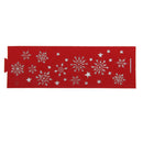 Generic 6PCS Hollow Snowflake Pattern Led Tealight Candle Holders Red