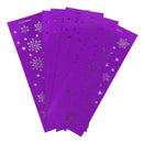 Generic 6PCS Hollow Snowflake Pattern Led Tealight Candle Holders Purple