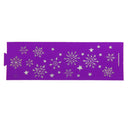 Generic 6PCS Hollow Snowflake Pattern Led Tealight Candle Holders Purple