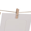10x Paper Photo Picture Frame Wall Hanging Album 6 Inch With Rope Clips