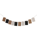 10x Paper Photo Picture Frame Wall Hanging Album 6 Inch With Rope Clips