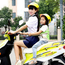 Adjustable Kids Children Adjustable Straps Buckle Design Motorcycle Safety Belt Harness Light Green