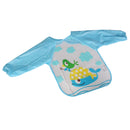 Kids Children Soft Comfortable Waterproof Sea Whales Cartoon Lunch Feeding Apron Overclothes 12.99inch