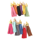 Set Of 12PCS Velvet DIY Tassel Charms Pendants Bag Keychain Phone Bracelet Decor DIY Craft Embellishment Multi-Color 5.5cm