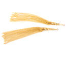 2pcs Gold Tassel Pendants Charms Jewelry Craft Making DIY