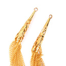 2pcs Gold Tassel Pendants Charms Jewelry Craft Making DIY