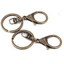 Set Of 5PCS Lobster Clasps With Split Rings Jewelry Making Acccesories DIY Bronze 65mm