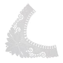 Vintage Style Elegant Charming Soft Comfortable Embroidered Collar Lace Sewing Applique White