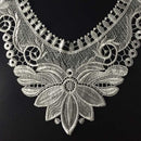 Vintage Style Elegant Charming Soft Comfortable Embroidered Collar Lace Sewing Applique White