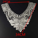 Vintage Style Elegant Charming Soft Comfortable Embroidered Collar Lace Sewing Applique White