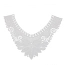 Vintage Style Elegant Charming Soft Comfortable Embroidered Collar Lace Sewing Applique White