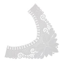 Vintage Style Elegant Charming Soft Comfortable Embroidered Collar Lace Sewing Applique White
