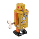 Handmade Mechanical Clockwork Robot Lilliput Wind Up Walking Tin Toy Desktop Decor Xmas Gift