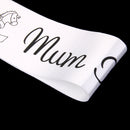 Baby Shower Party Charms Mum To Be Written Sash Women Clothing Accessory White