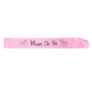 Baby Shower Party Charms Mum To Be Written Sash Women Clothing Accessory Pink
