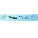 Baby Shower Party Charms Mum To Be Written Sash Women Clothing Accessory Blue