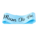 Baby Shower Party Charms Mum To Be Written Sash Women Clothing Accessory Blue