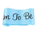 Baby Shower Party Charms Mum To Be Written Sash Women Clothing Accessory Blue