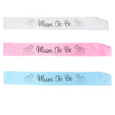 Baby Shower Party Charms Mum To Be Written Sash Women Clothing Accessory Blue