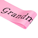 Baby Shower Party Charms Grandma To Be Written Sash Women Clothing Accessory Pink