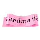 Baby Shower Party Charms Grandma To Be Written Sash Women Clothing Accessory Pink
