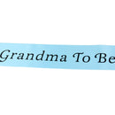 Baby Shower Party Charms Grandma To Be Written Sash Women Clothing Accessory Blue