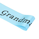 Baby Shower Party Charms Grandma To Be Written Sash Women Clothing Accessory Blue