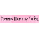 Baby Shower Party Charms Yummy Mummy To Be Written Sash Women Clothing Accessory Pink