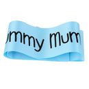 Baby Shower Party Charms Yummy Mummy To Be Written Sash Women Clothing Accessory Blue