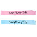 Baby Shower Party Charms Yummy Mummy To Be Written Sash Women Clothing Accessory Blue