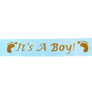 It is a Boy Satin Sash for Baby Shower Party Blue