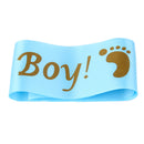 It is a Boy Satin Sash for Baby Shower Party Blue