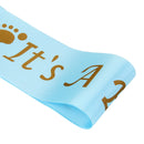 It is a Boy Satin Sash for Baby Shower Party Blue