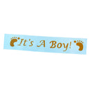It is a Boy Satin Sash for Baby Shower Party Blue