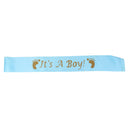 It is a Boy Satin Sash for Baby Shower Party Blue