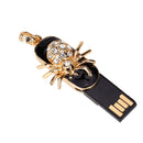 4 GB Memory Capacity USB 2.0 Interface Glitter Rhinestone Spider Style Universal USB Flash Memory Drive Flash Disk