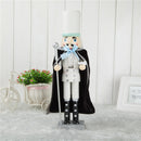15.74 inch Wooden Nutcracker Soldier Statue Christmas Toy Gift Decor Collectible
