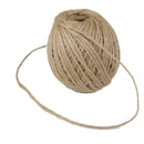 60M Twisted Burlap Jute Twine Rope Natural Hemp Linen Cord String for Card Making Craft Project Scrapbooking DIY Gift Decor 2mm