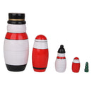 5 Pieces Santa Claus Painted Wooden Russian Nesting Dolls Set Babushka Matryoshka Toy Kids Children Chirstmas Gift Home Decor