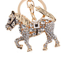 Fashionable Crystal Horse Charms Pendant Keyring Keychain Handbag Purse DIY Car Key Decor Ornaments