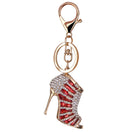 Fashionable Creative High Heels Design Charms Pendant Keyring Keychain Handbag Purse Hanging DIY Car Key Decor Ornaments Red