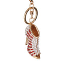 Fashionable Creative High Heels Design Charms Pendant Keyring Keychain Handbag Purse Hanging DIY Car Key Decor Ornaments Red