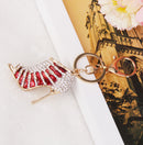Fashionable Creative High Heels Design Charms Pendant Keyring Keychain Handbag Purse Hanging DIY Car Key Decor Ornaments Red
