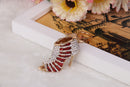 Fashionable Creative High Heels Design Charms Pendant Keyring Keychain Handbag Purse Hanging DIY Car Key Decor Ornaments Red