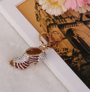 Fashionable Creative High Heels Design Charms Pendant Keyring Keychain Handbag Purse Hanging DIY Car Key Decor Ornaments Red